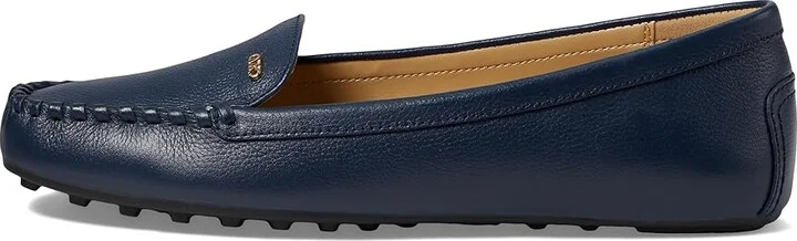 MICHAEL Michael Kors Eve Moc Women's Flat Shoes Navy : 5.5 M, Leather/Rubber - Image 6