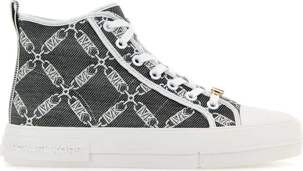 Michael Michael Kors Evy Empire Logo Jacquard High-Top Sneakers