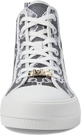 MICHAEL Michael Kors Evy High Top Women's Shoes Black/Optic White : 7.5 M, Synthetic - Image 5