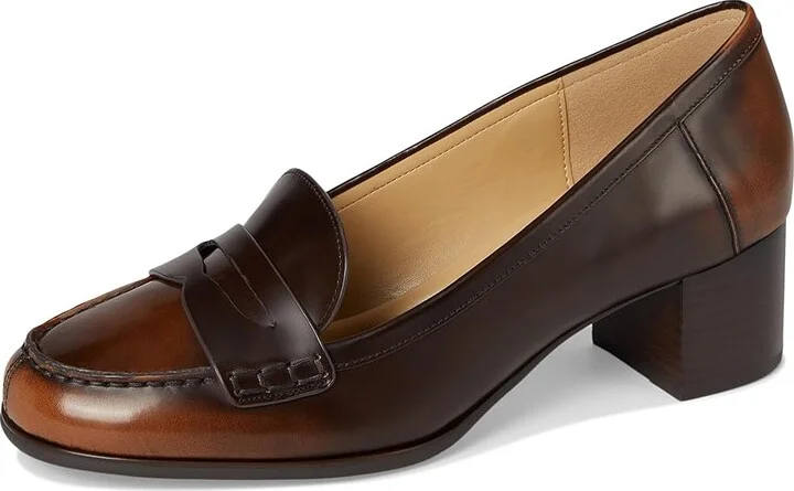 MICHAEL Michael Kors Frances Flex Pump High Women's Heels Luggage 1 : 7 M, Leather/Rubber - Image 5