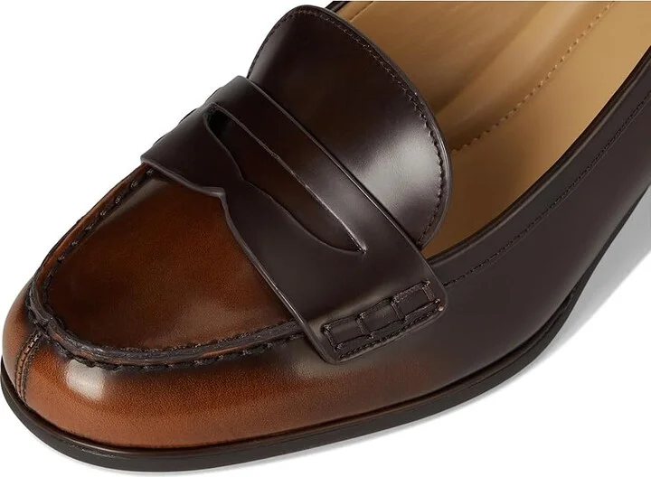 MICHAEL Michael Kors Frances Flex Pump High Women's Heels Luggage 1 : 7 M, Leather/Rubber - Image 7