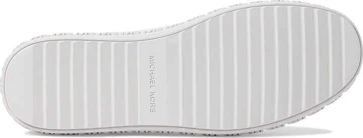 MICHAEL Michael Kors Grove Lace-Up Women's Shoes Optic White : 6 M, Textile - Image 3