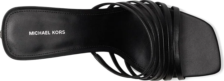 MICHAEL Michael Kors Haisley Kitten Sandals Women's Sandals Black : 9 M, Leather - Image 2