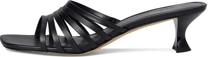 MICHAEL Michael Kors Haisley Kitten Sandals Women's Sandals Black : 9 M, Leather - Image 6