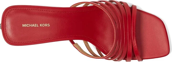 MICHAEL Michael Kors Haisley Kitten Sandals Women's Sandals Crimson : 10 M, Leather - Image 2