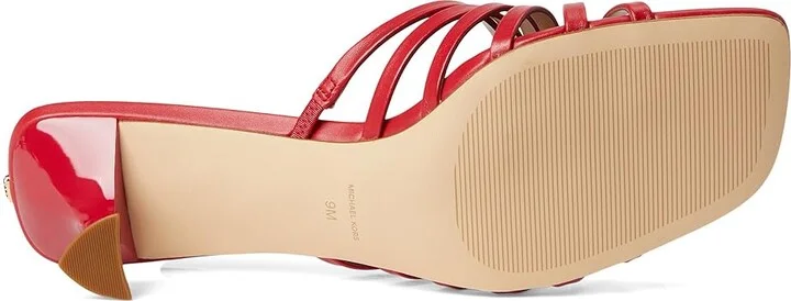 MICHAEL Michael Kors Haisley Kitten Sandals Women's Sandals Crimson : 10 M, Leather - Image 3