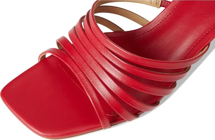 MICHAEL Michael Kors Haisley Kitten Sandals Women's Sandals Crimson : 10 M, Leather - Image 7