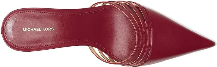 MICHAEL Michael Kors Haisley Mule Pumps Women's Shoes Mulberry : 8.5 M, Leather - Image 2