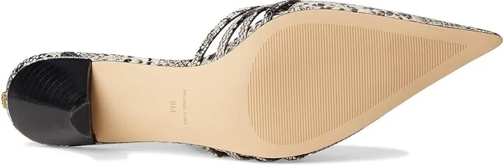 MICHAEL Michael Kors Haisley Mule Pumps Women's Shoes Natural : 7.5 M, Leather - Image 3