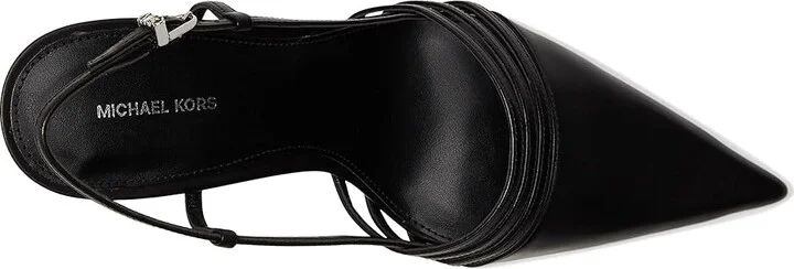 MICHAEL Michael Kors Haisley Sling Pumps Women's Shoes Black : 6 M, Leather - Image 2