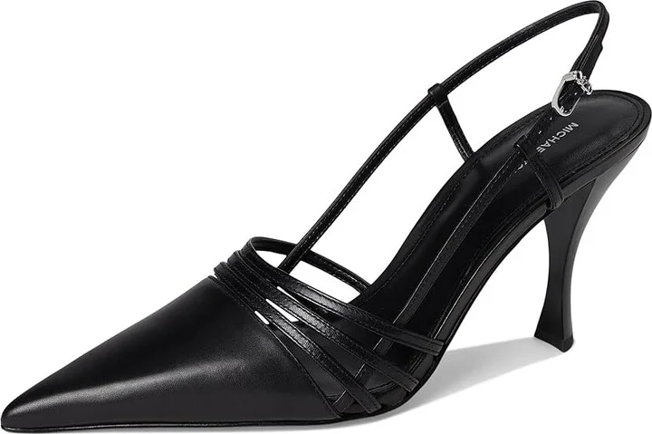 MICHAEL Michael Kors Haisley Sling Pumps Women's Shoes Black : 6 M, Leather - Image 5