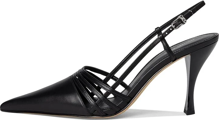 MICHAEL Michael Kors Haisley Sling Pumps Women's Shoes Black : 6 M, Leather - Image 6