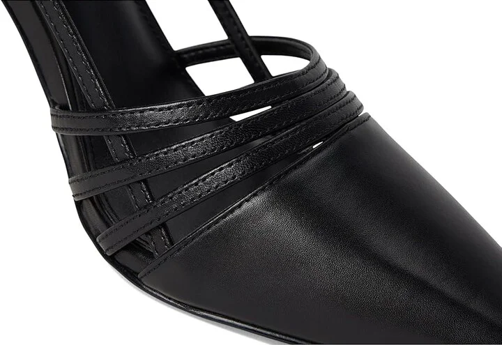 MICHAEL Michael Kors Haisley Sling Pumps Women's Shoes Black : 6 M, Leather - Image 7