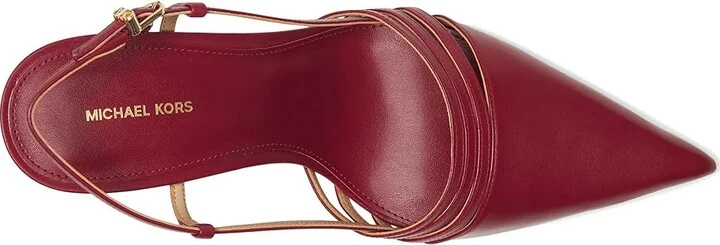 MICHAEL Michael Kors Haisley Sling Pumps Women's Shoes Mulberry : 7 M, Leather - Image 2