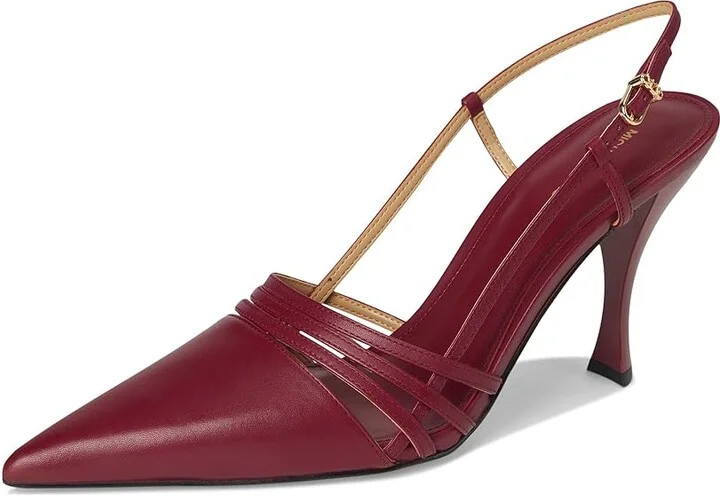 MICHAEL Michael Kors Haisley Sling Pumps Women's Shoes Mulberry : 7 M, Leather - Image 5