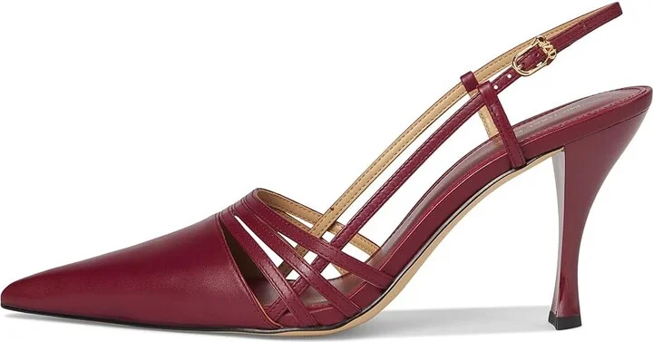 MICHAEL Michael Kors Haisley Sling Pumps Women's Shoes Mulberry : 7 M, Leather - Image 6