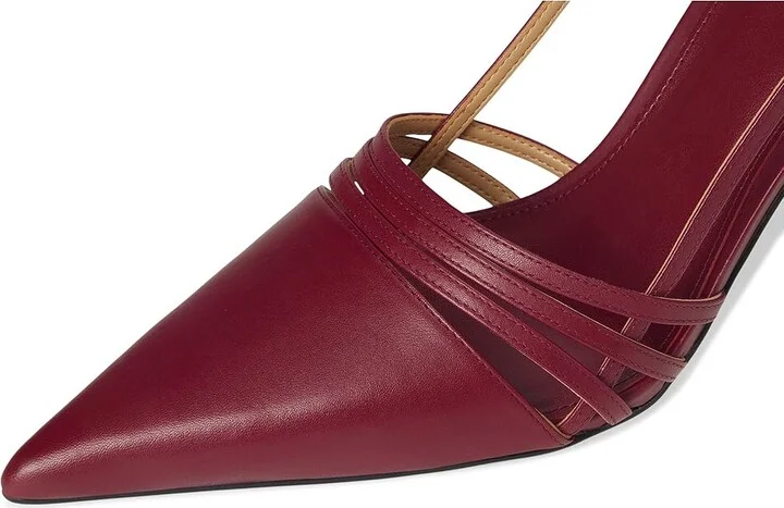 MICHAEL Michael Kors Haisley Sling Pumps Women's Shoes Mulberry : 7 M, Leather - Image 7