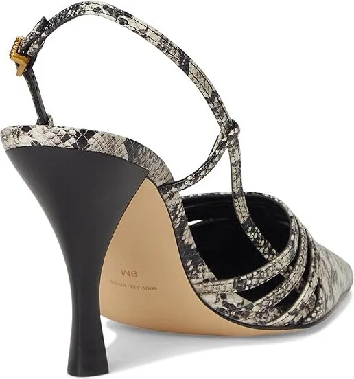 MICHAEL Michael Kors Haisley Sling Pumps Women's Shoes Natural : 8.5 M, Leather - Image 4