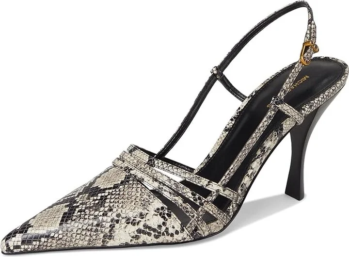MICHAEL Michael Kors Haisley Sling Pumps Women's Shoes Natural : 8.5 M, Leather - Image 5