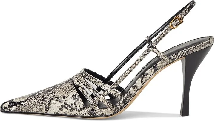 MICHAEL Michael Kors Haisley Sling Pumps Women's Shoes Natural : 8.5 M, Leather - Image 6