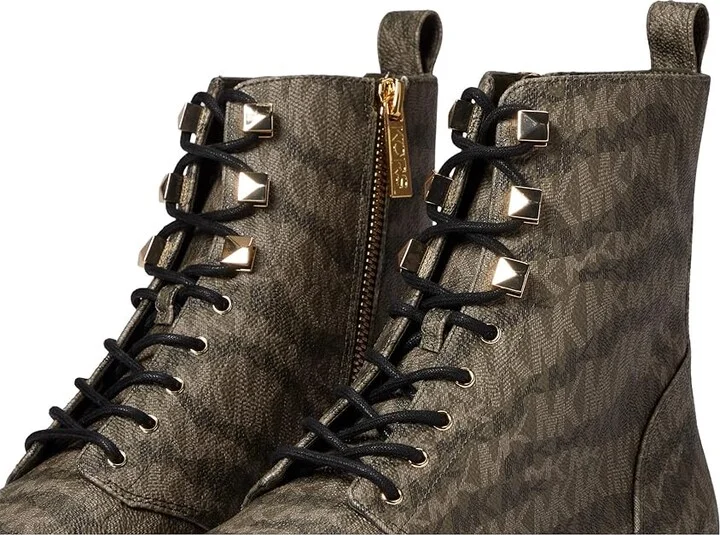 MICHAEL Michael Kors Haskell Bootie Women's Shoes Olive : 6 M, Leather - Image 5