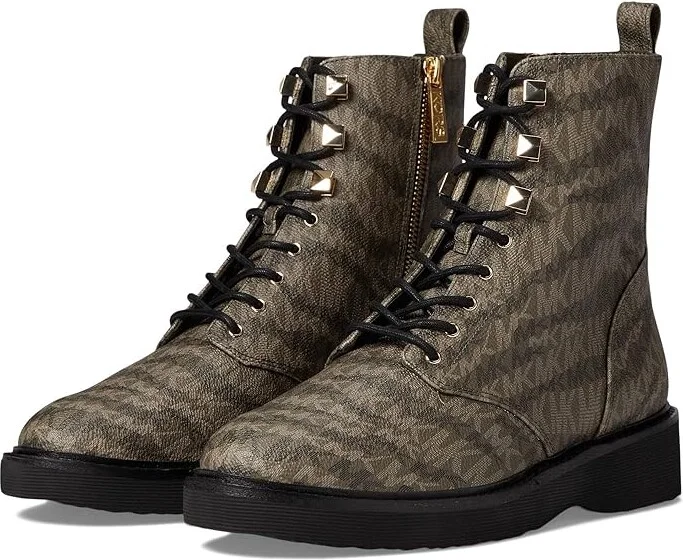MICHAEL Michael Kors Haskell Bootie Women's Shoes Olive : 6 M, Leather