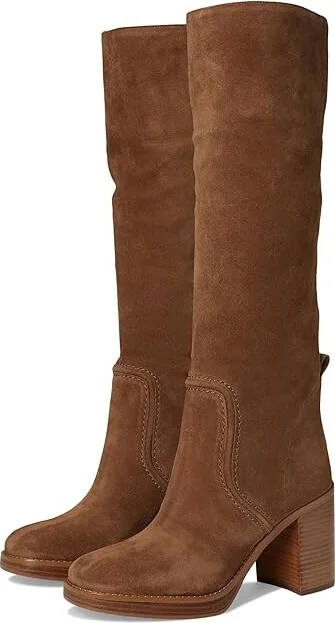 MICHAEL Michael Kors Hayden Boots Women's Boots Luggage : 5.5 M, Leather/Rubber