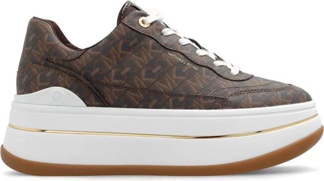 Michael Michael Kors Hayes Allover Logo Platform Sneakers