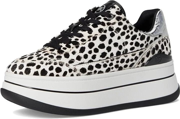 MICHAEL Michael Kors Hayes Lace Up Women's Shoes Black 2 : 7 M, Synthetic - Image 5