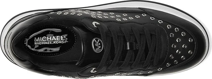MICHAEL Michael Kors Hayes Lace Up Women's Shoes Black 2 : 9.5 M, Synthetic - Image 2