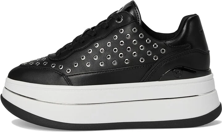 MICHAEL Michael Kors Hayes Lace Up Women's Shoes Black 2 : 9.5 M, Synthetic - Image 6