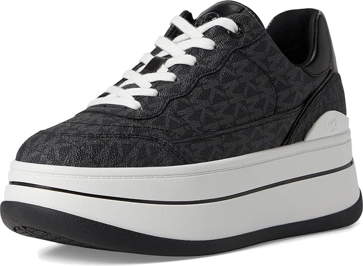MICHAEL Michael Kors Hayes Lace Up Women's Shoes Black 3 : 9.5 M, Synthetic - Image 5
