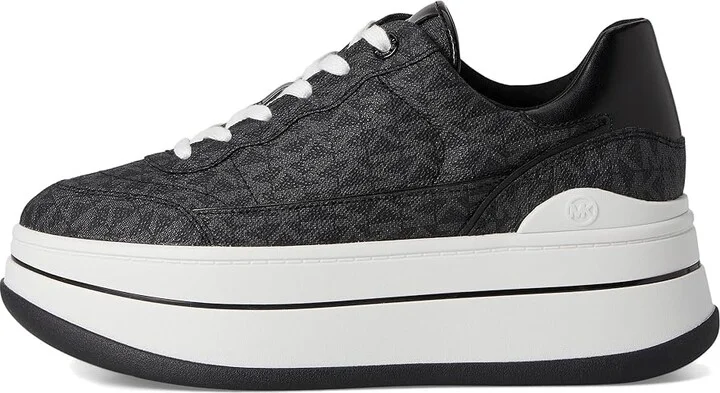 MICHAEL Michael Kors Hayes Lace Up Women's Shoes Black 3 : 9.5 M, Synthetic - Image 6