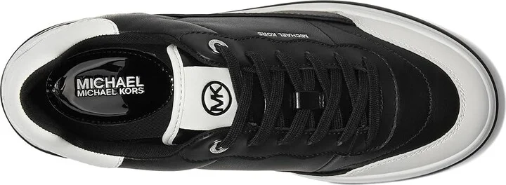 MICHAEL Michael Kors Hayes Lace Up Women's Shoes Black/Opticwhite : 10 M, Rubber/Synthetic - Image 2