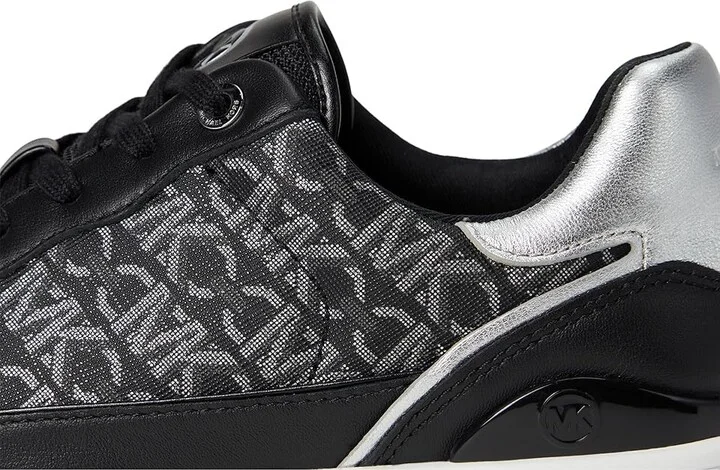 MICHAEL Michael Kors Hayes Lace Up Women's Shoes Black/Silver : 10 M, Synthetic - Image 7