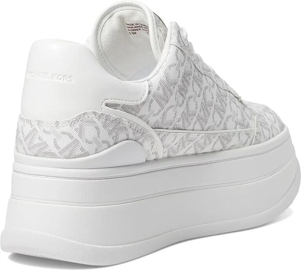 MICHAEL Michael Kors Hayes Lace Up Women's Shoes Optic White : 10 M, Synthetic - Image 4