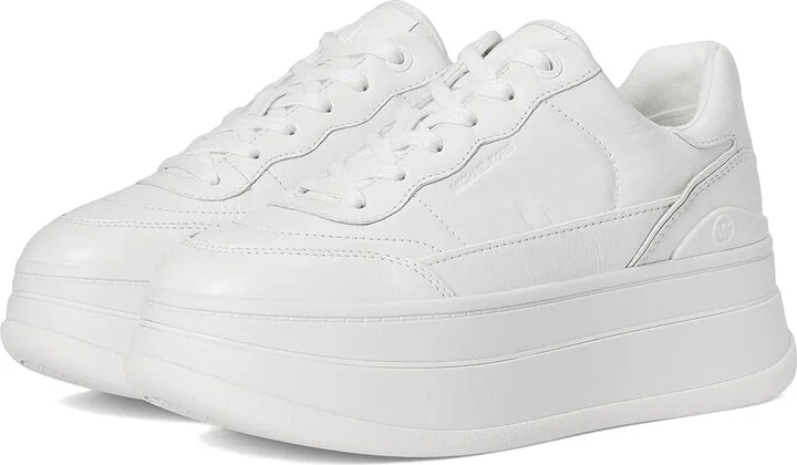 MICHAEL Michael Kors Hayes Lace Up Women's Shoes Optic White 2 : 9.5 M, Synthetic