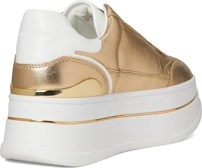 MICHAEL Michael Kors Hayes Lace Up Women's Shoes Pale Gold : 10 M, Synthetic - Image 4