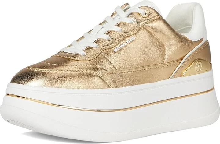 MICHAEL Michael Kors Hayes Lace Up Women's Shoes Pale Gold : 10 M, Synthetic - Image 5