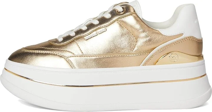 MICHAEL Michael Kors Hayes Lace Up Women's Shoes Pale Gold : 10 M, Synthetic - Image 6
