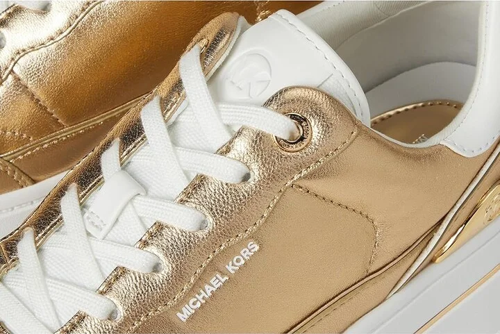 MICHAEL Michael Kors Hayes Lace Up Women's Shoes Pale Gold : 10 M, Synthetic - Image 7