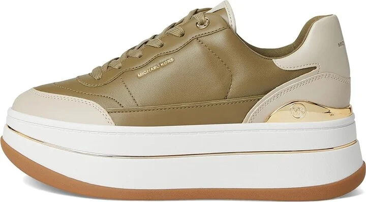 MICHAEL Michael Kors Hayes Lace Up Women's Shoes Safari Green : 8.5 M, Synthetic - Image 6