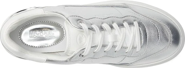 MICHAEL Michael Kors Hayes Lace Up Women's Shoes Silver : 9 M, Synthetic - Image 2