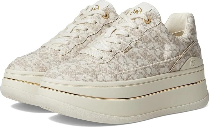 MICHAEL Michael Kors Hayes Lace-Up Women's Shoes Vanilla : 8 M, Leather