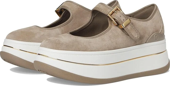 MICHAEL Michael Kors Hayes Mary Jane Women's Shoes Birch : 8.5 M, Synthetic