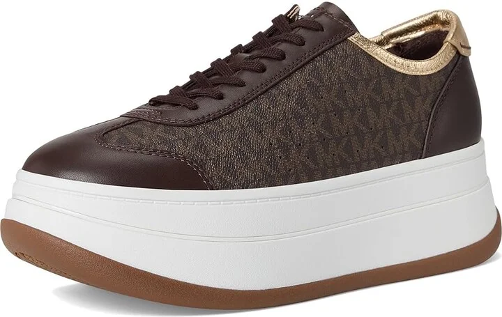 MICHAEL Michael Kors Hayes T Toe Women's Shoes Brown : 8 M, Synthetic - Image 5