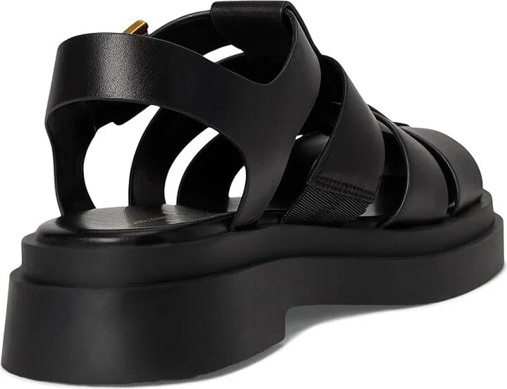 MICHAEL Michael Kors Indy Fisherman Women's Sandals Black : 6 M, Leather - Image 4
