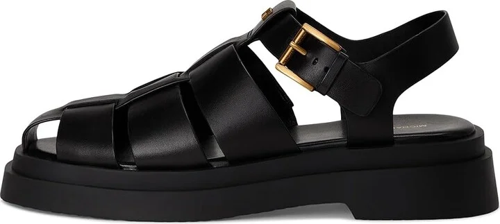 MICHAEL Michael Kors Indy Fisherman Women's Sandals Black : 6 M, Leather - Image 6