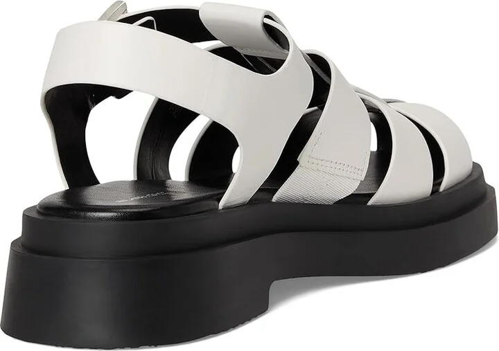 MICHAEL Michael Kors Indy Fisherman Women's Sandals Optic White : 7.5 M, Leather - Image 4