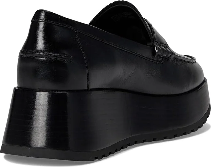 MICHAEL Michael Kors Indy Flatform Loafer Women's Shoes Black : 7.5 M, Leather/Rubber - Image 4